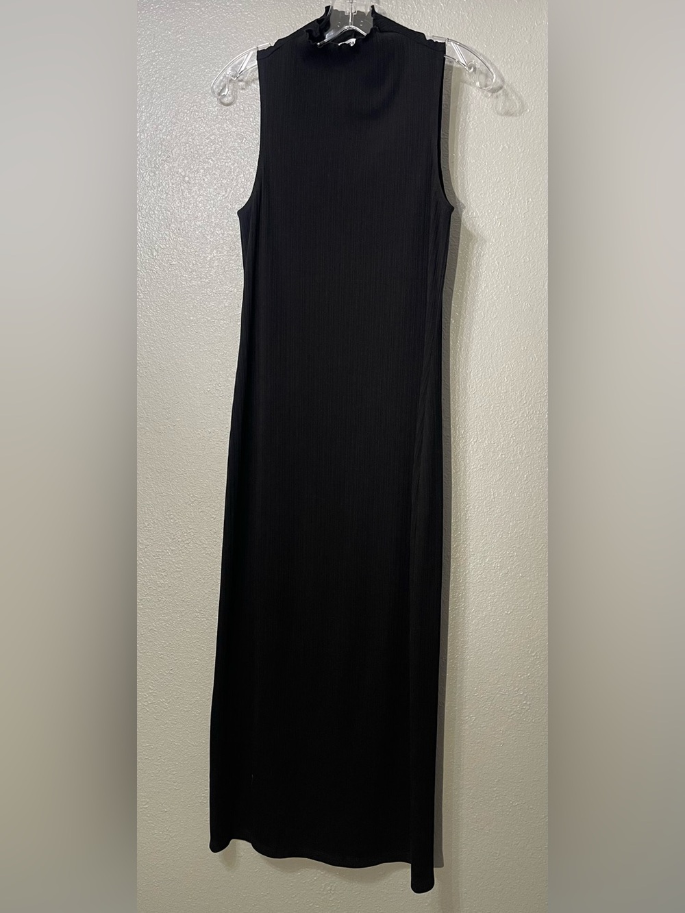 Reformation Black Sleeveless Ribbed Marbella Knit Dress - Size XS - Picture 2 of 4
